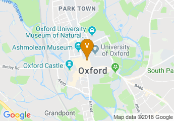 map of Oxford Visitor Information Centre