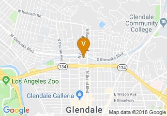 map of Hilton Los Angeles North/Glendale & Executive Meeting Center