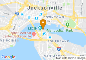 map of DoubleTree by Hilton Hotel Jacksonville Riverfront