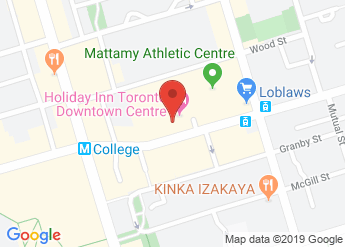 map of Holiday Inn Toronto Downtown Centre