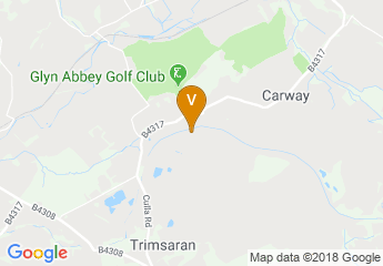 map of Ffos Las Racecourse