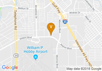 map of DoubleTree by Hilton Hotel Houston Hobby Airport