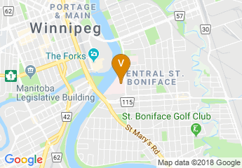 map of St. Boniface Hospital