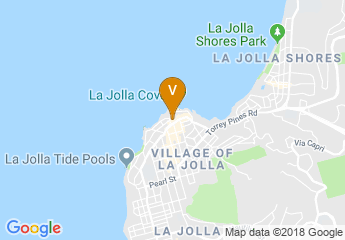 map of La Valencia Hotel