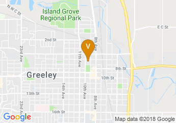 map of Doubletree By Hilton Greeley At Lincoln Park