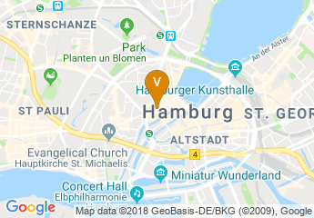 map of Renaissance Hamburg Hotel