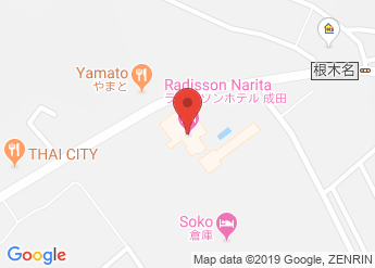 map of Radisson Hotel Narita