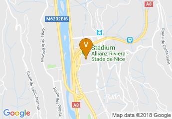 map of Allianz Riviera - Nice Stadium