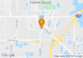 map of St. Petersburg Marriott Clearwater
