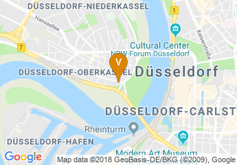 map of DJH Jugendherberge Düsseldorf