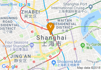 map of Radisson Blu Hotel Shanghai