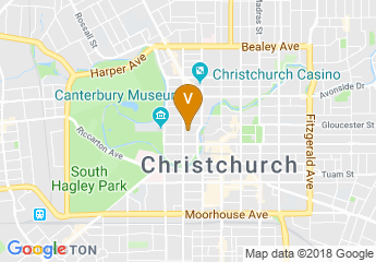 map of Christchurch Art Gallery Te Puna o Waiwhetu
