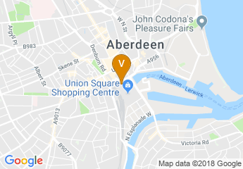 map of Jurys Inn Aberdeen