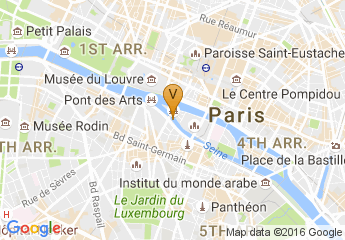 map of Hotel Bedford Paris