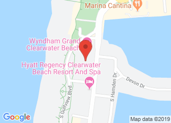 map of Wyndham Grand Clearwater Beach