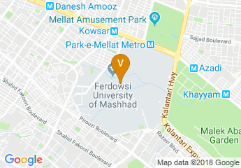 map of Ferdowsi University of Mashhad