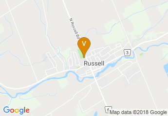 map of Russell Agricultural Society
