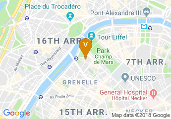map of Hotel Mercure Paris Centre Tour Eiffel