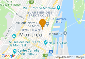 map of Le Westin Montreal