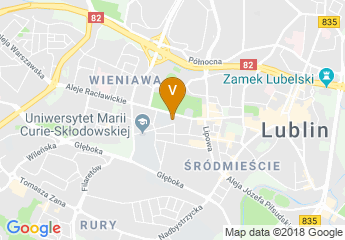 map of Mercure Lublin Centrum