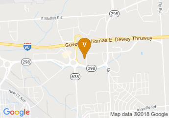 map of Ramada East Syracuse Carrier Circle