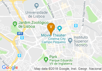 map of Holiday Inn Lisbon - Continental