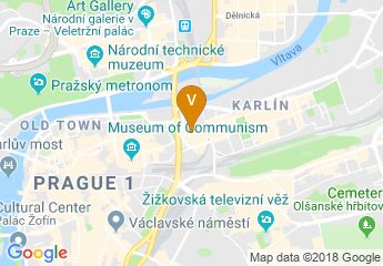 map of Jurys Inn Prague