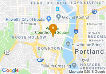 map of The Duniway Portland, a Hilton Hotel