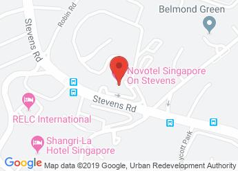 map of Novotel Singapore On Stevens