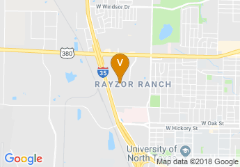 map of Denton Embassy Suites Hotel and Convention Center