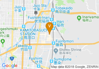 map of Urban Hotel Kyoto