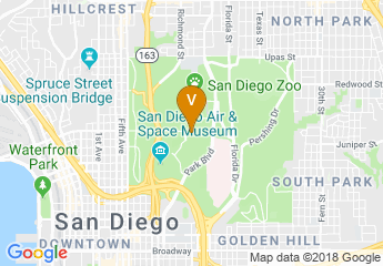 map of Balboa Park Visitors Center