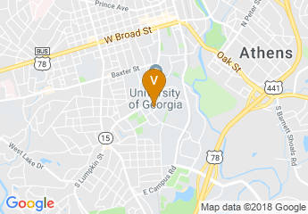 map of University of Georgia Center for Continuing Education & Hotel