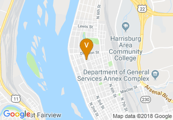 map of HBG Consistory Scottish Rite