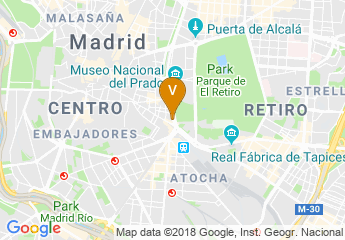 map of Hotel NH Madrid Nacional