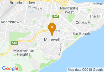 map of South Newcastle Rugby League Club