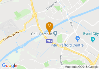 map of Powerleague Trafford Sportsdome