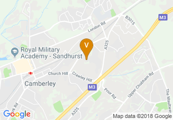 map of Macdonald Frimley Hall Hotel and Spa