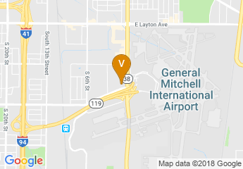 map of Four Points by Sheraton Milwaukee Airport