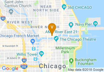 map of Westin Chicago River North Valet