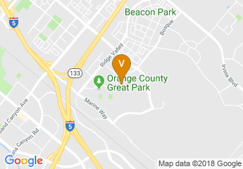 map of Orange County Great Park Volleyball Courts