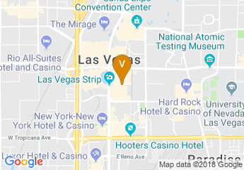 map of Paris Hotel & Casino