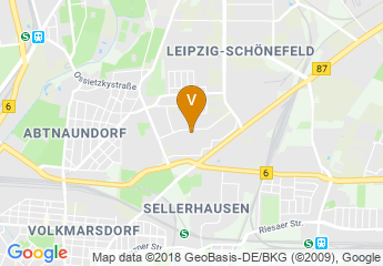 map of 20. Schule Oberschule der Stadt Leipzig