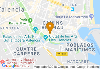 map of TRYP Valencia Oceanic Hotel