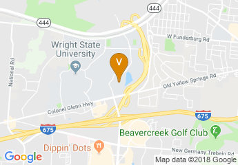 map of WSU Nutter Center