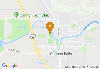 map of Cannon Falls Wine & Art Festival