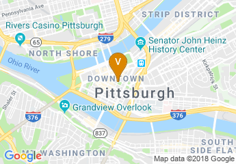 map of Embassy Suites by Hilton Pittsburgh Downtown