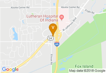 map of Hilton Garden Inn Fort Wayne