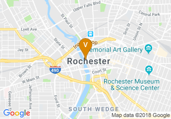 map of Rochester Riverside Hotel