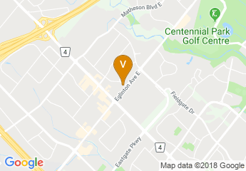map of Hilton Garden Inn Toronto Airport West/Mississauga